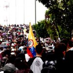 Estudiantes marchan por Bogotá en noviembre de 2018