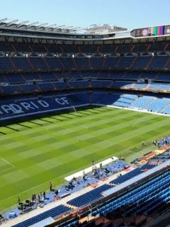 Estadio Santiago Bernabéu de Madrid, España