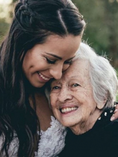Mariana Pajón y su abuela