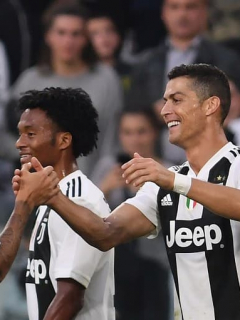 Cristiano Ronaldo y Juan Guillermo Cuadrado