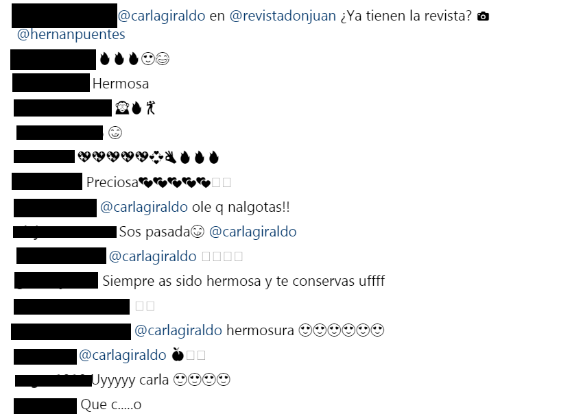 Comentarios Instagram revista DonJuan Comentarios Instagram revista DonJuan