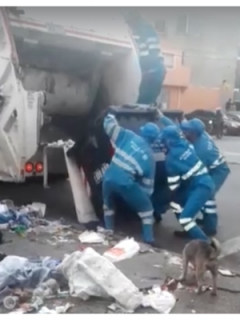 Trabajadores recolectores de basura