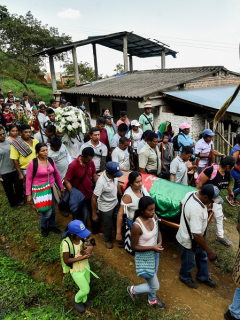Funeral líder indígena