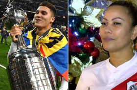 Juan Fernando Quintero y su mamá
