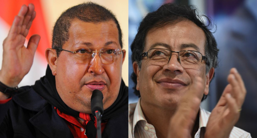 Hugo Chávez y Gustavo Petro