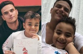 Silvestre Dangond, cantante, con su hijo Silvestre José, conocido como 'Bebé' Dangond.