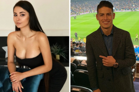 Helga Lovekaty y James Rodríguez