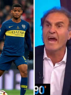 Federico Bulos, Wilmar Barrios y Óscar Ruggeri