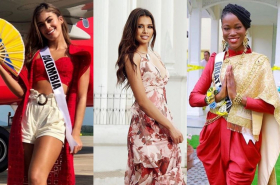 Miss Colombia, Mis El Salvador y Miss Gran Bretaña