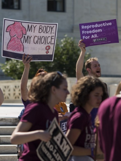 Activistas a favor del aborto