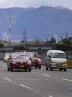Control de velocidad de Policía de Tránsito de Bogotá