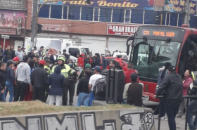 Bloqueos en el sur de Bogotá