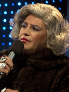César Corredor, humorista de ‘Sábados felices' personificando a 'Barbarita'.