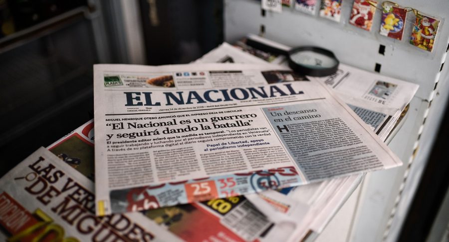 Vistazo del último diario impreso de El Nacional