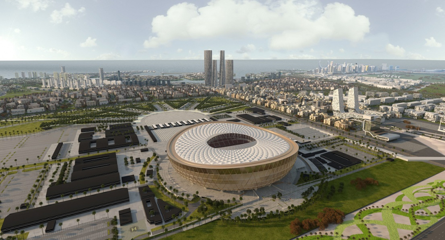 Diseño del estadio de Lusail para el Mundial 2022.