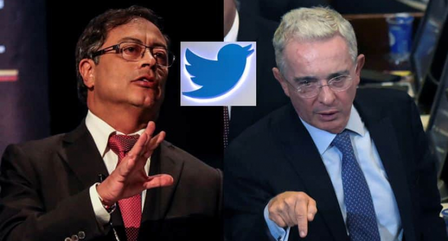 Gustavo Petro y Álvaro Uribe