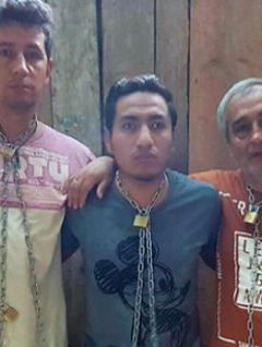 Javier Ortega, Paúl Rivas y Efraín Segarra