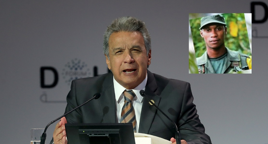 Lenín Moreno, presidente de Ecuador, y alias ' Guacho'.