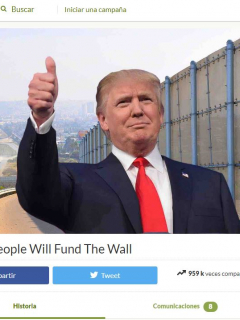Trump Muro campaña