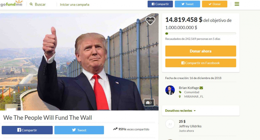 Trump Muro campaña