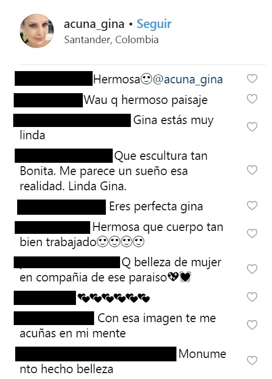 Comentarios post Gina Acuña Comentarios post Gina Acuña