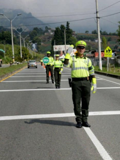 Policía de Tránsito en carretera