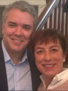 Iván Duque y Claudia Ortiz