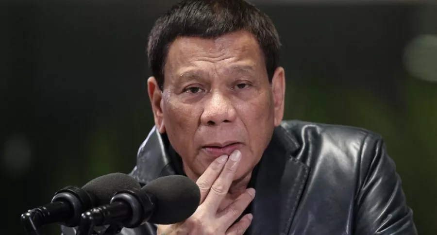 Rodrigo Duterte, presidente de Filipinas, que ordenó matar a tiros a los narcotraficantes.