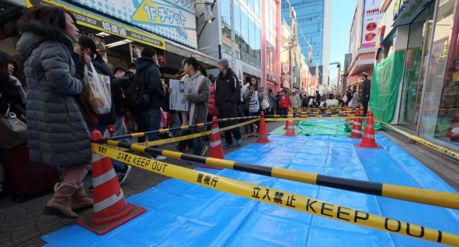 Policía acordona la zona del atropellamiento masivo en Tokio