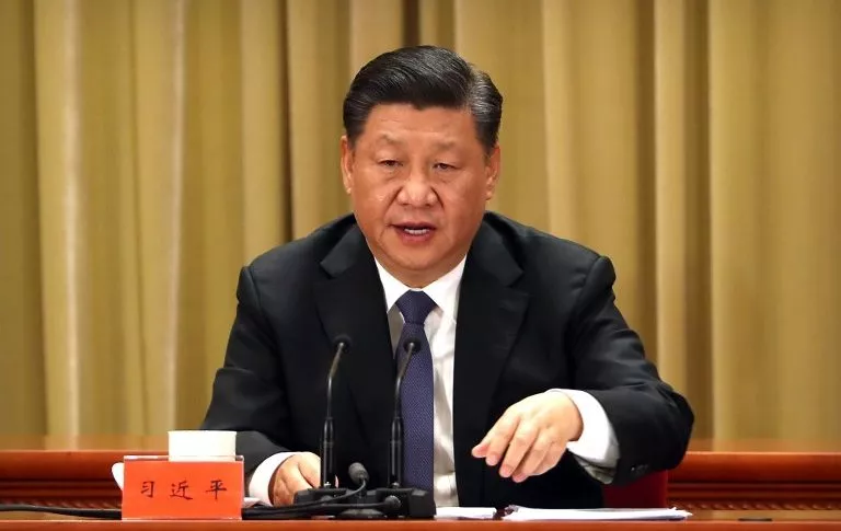 Xi Jinping, presidente de China, en medio de una rueda de prensa.