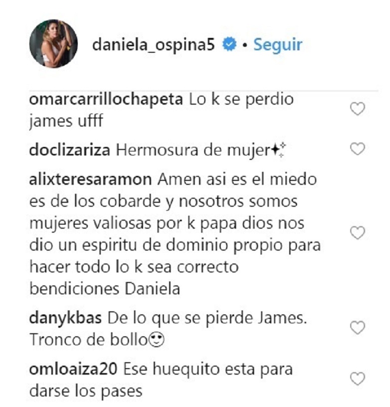 Comentarios post Daniela Ospina Comentarios post Daniela Ospina
