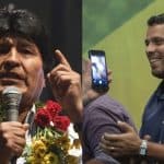 Evo Morales y Rodrigo Amorim