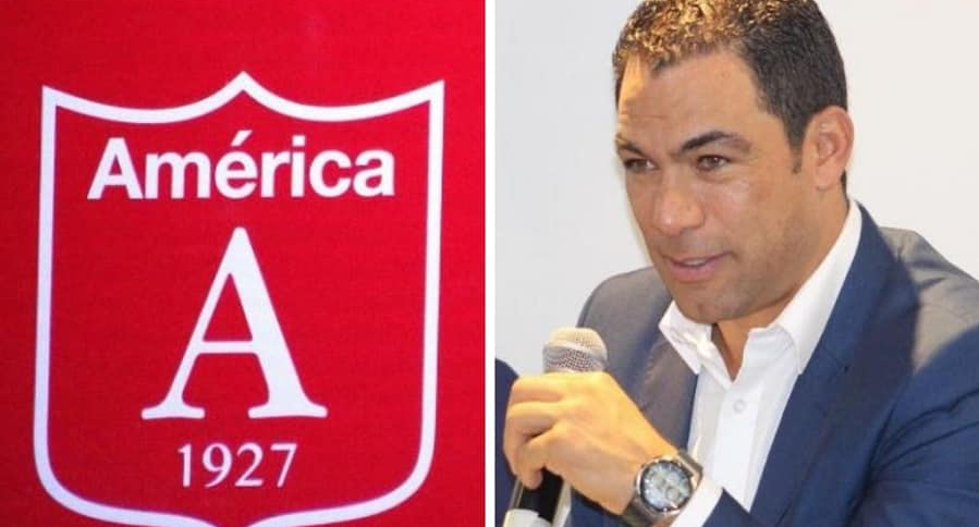 Escudo del América y Ricardo 'Gato' Pérez