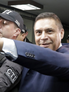 Humberto Guatibonza, el día de su arresto