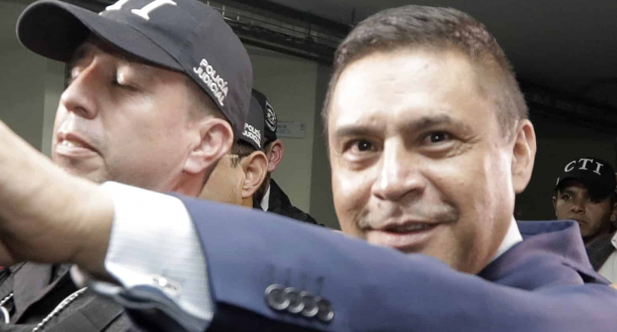 Humberto Guatibonza, el día de su arresto