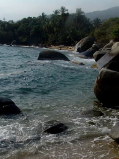 Zona costera del Parque Tayrona
