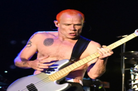 Flea, Chad Smith y Anthony Kiedis en Los Ángeles, California