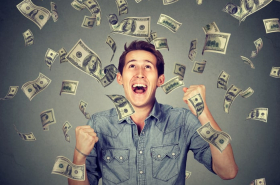 Persona con dinero