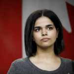 Rahaf Mohammed, refugiada en Canadá.