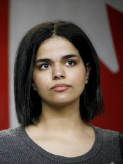 Rahaf Mohammed, refugiada en Canadá.