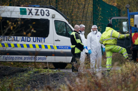 Forenses de la policía británica