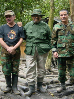 Israel Ramirez Pineda, 'Pablo Beltran'; Rafael Sierra Granados, 'Ramiro Vargas; Nicolás Rodríguez Bautista, 'Gabino' y Eliécer Herlinto Chamorro Acosto, 'Antonio Garcia'.