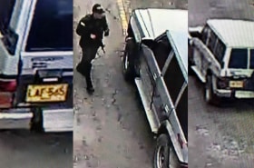 Carro usado en atentado contra Escuela General Santander