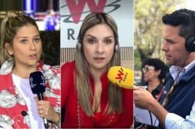 Andrea Guerrero, Vicky Dávila y Luis Carlos Vélez, periodistas.