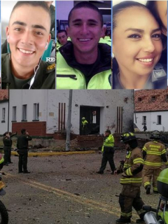Cadetes muertos en atentado contra Escuela General Santander