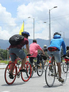 Usuarios en Bicicleta, ciclistas