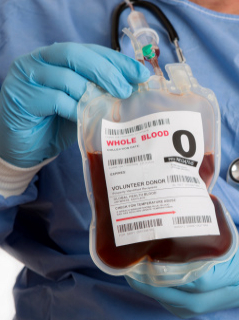 Infusión de sangre