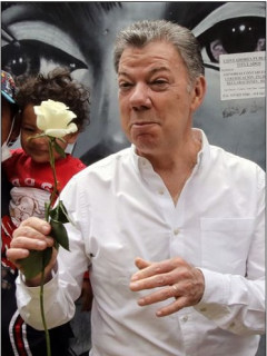 Álvaro Uribe y Juan Manuel Santos