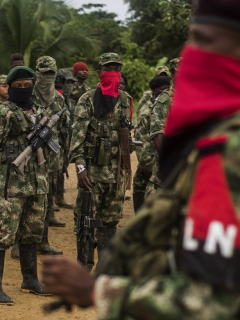 Formación de guerrilelros del Eln
