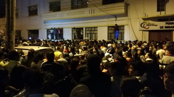 Protestas y violencia en Ibarra